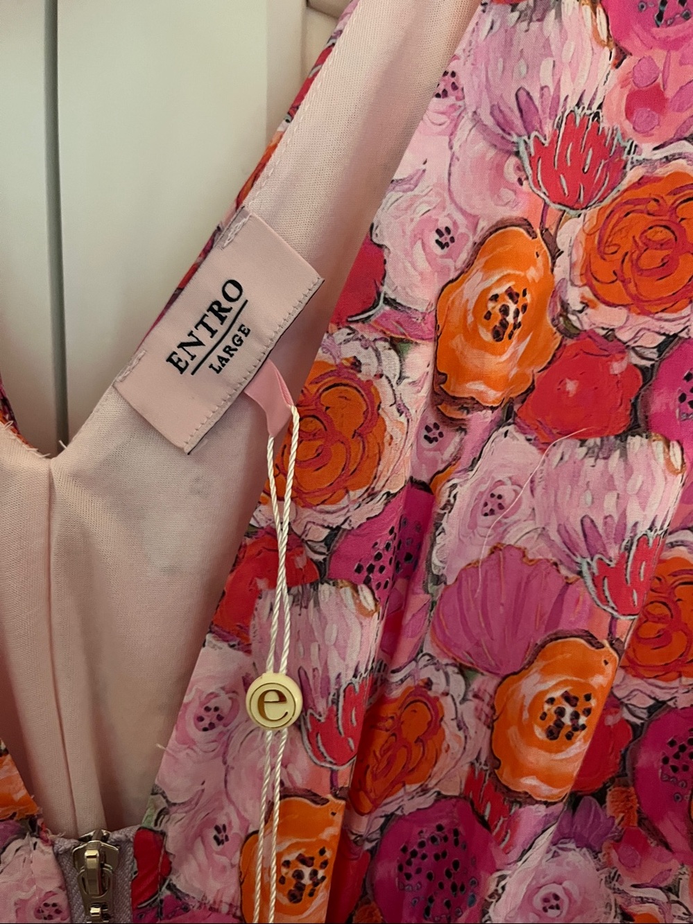 PAINT POPPIES ZIP UP
MIDI DRESS by ENTRO size L - Picture 5 of 6